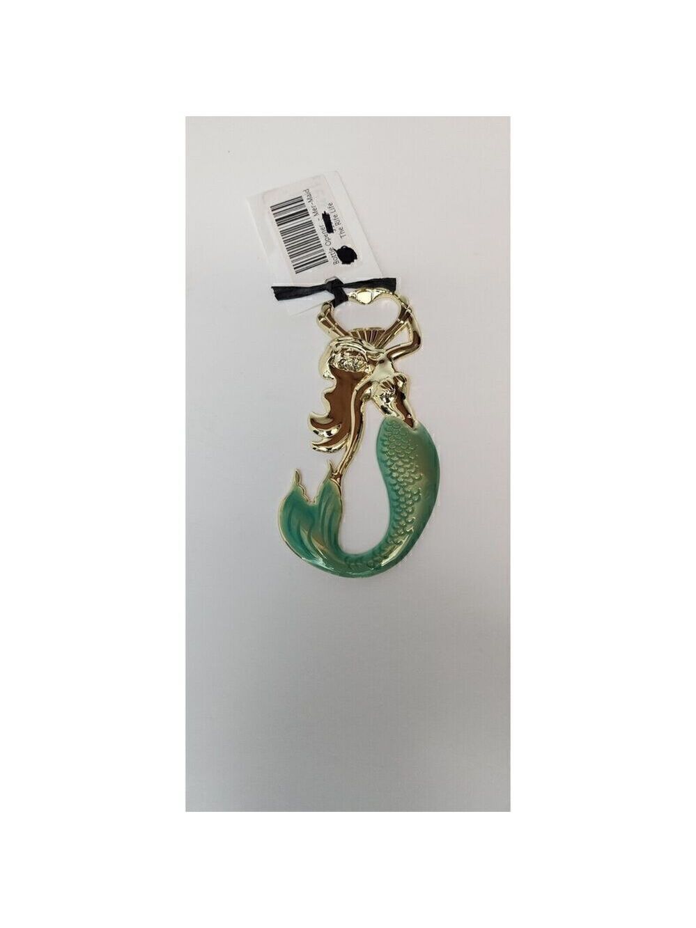 Blush Gold Metal Green Enamel Mermaid Bottle Opener - Picture 4 of 5